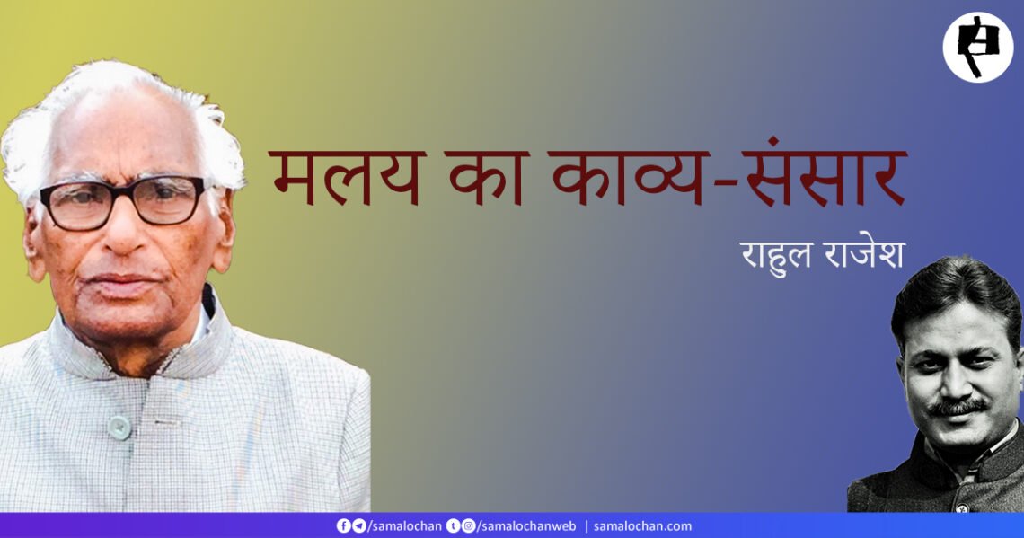 मलय का काव्य-संसार: राहुल राजेश